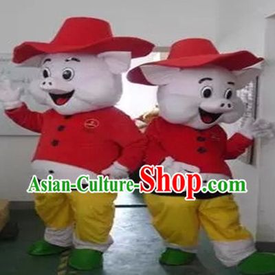 Mascot Uniforms Mascot Outfits Customized Walking Animal Mascot Costumes Pig Mascots Costume