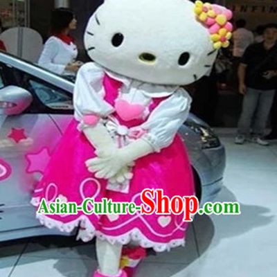 Mascot Uniforms Mascot Outfits Customized Walking Mascot Costumes Blue Cat Mascots Costume