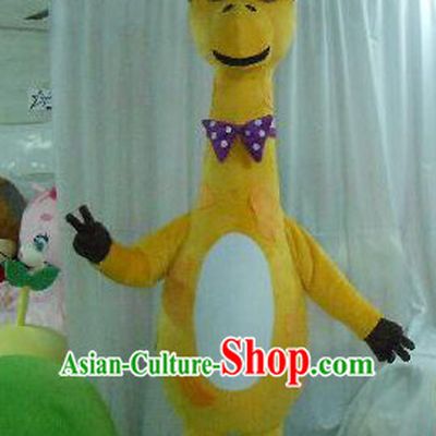 Professional Custom Mascot Uniforms Mascot Outfits Customized Animal Cartoon Character Walking Giraffe Mascot Costumes