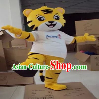 Mascot Uniforms Mascot Outfits Customized Walking Mascot Costumes Animal Cartoon Cute Tiger Mascots Costume