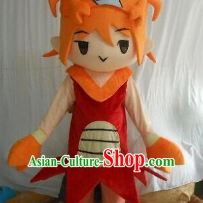 Professional Custom Mascot Uniforms Mascot Outfits Customized Cartoon Character Walking Crab Boy Mascot Costumes