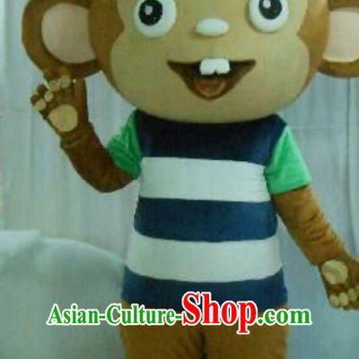 Professional Custom Mascot Uniforms Mascot Outfits Customized Animal Cartoon Character Walking Monkey Mascot Costumes