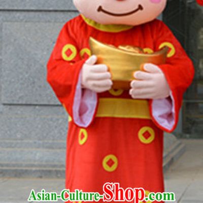 Mascot Uniforms Mascot Outfits Customized Walking Mascot Costumes Animal Monkey Cai Shen Money God Mascots Costume