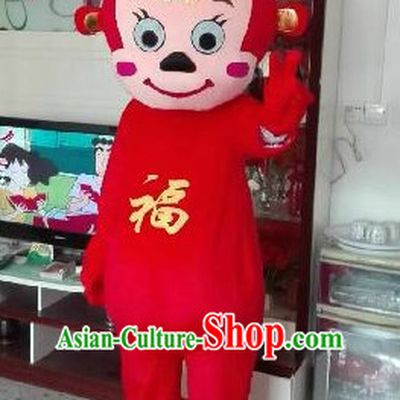 Mascot Uniforms Mascot Outfits Customized Walking Mascot Costumes Animal Monkey Cai Shen Money God Mascots Costume