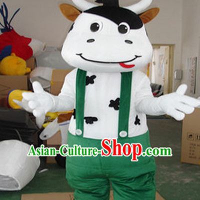 Mascot Uniforms Mascot Outfits Customized Walking Mascot Costumes Cartoon Character Cow Mascots Costume