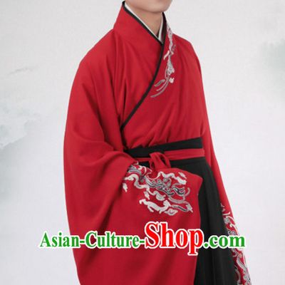 Chinese Style Dresses Kimono Dress Han Dynasty Male Outfits Complete Set for Men