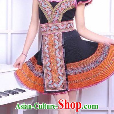 Chinese Traditional Miao Ethnic Clothing Complete Set for Women