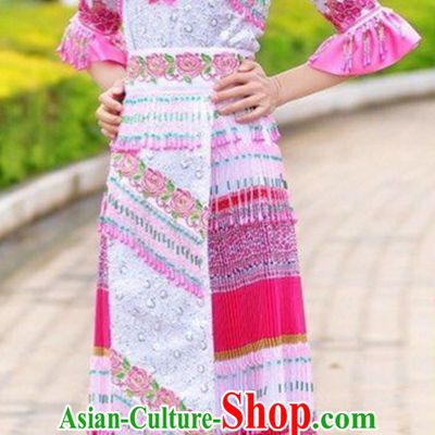 Chinese Traditional Miao Minority Clothes Complete Set for Women