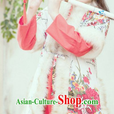 Chinese Ancient Winter Princess Clothing Complete Set for Women Girls Adults Children