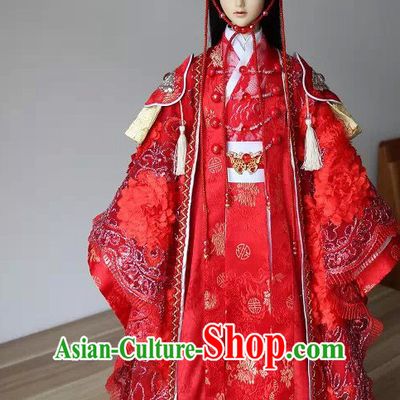 Chinese Ancient Kung Fu Master Costumes Complete Set for Men