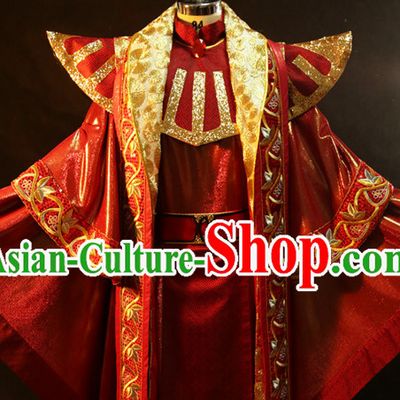 Chinese Ancient Emperor Prince Cosplay Costumes Complete Set for Men