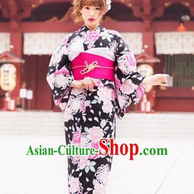 Japanese Traditional Kimono Dresses Complete Set for Women Girls Adults