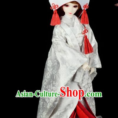 Japanese Traditional Kimono Garments Complete Set for Women Girls Adults