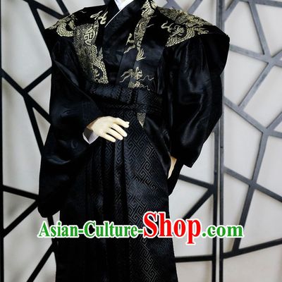 Japanese Traditional Prince Emperor Kimono Clothes Complete Set for Men Boys Adults