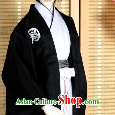 Japanese Traditional Male Kimono Clothing Complete Set for Men Boys Adults