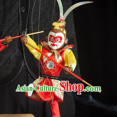 Top Sun Wukong Monkey King Hands Traditional String Puppet