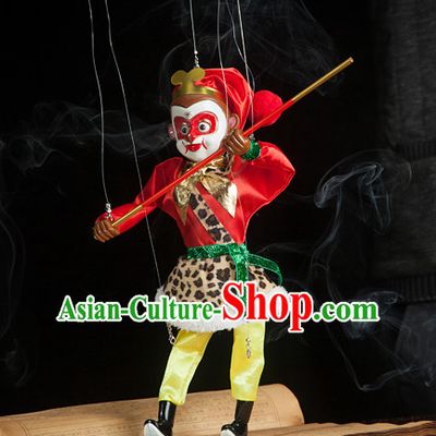 Top Sun Wukong Monkey King Hands Traditional String Puppet