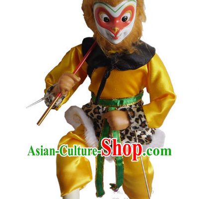 20 Inches High Sun Wukong Monkey King Hands Traditional String Puppet