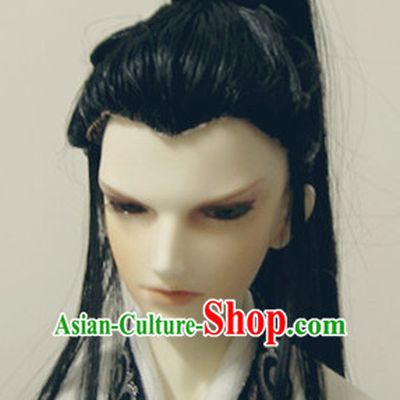 Ancient Chinese Style Black Hair Wigs for Men