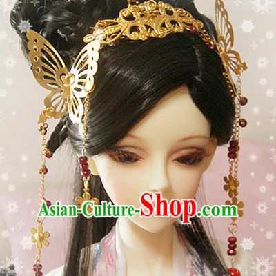Ancient Chinese Style Black Hair Wigs and Accessories for Women Girls Adults Kids