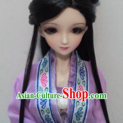 Ancient Chinese Lady Black Long Wigs
