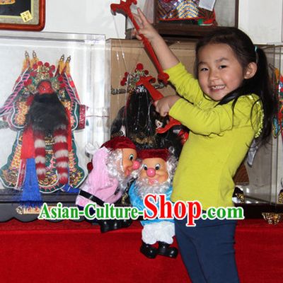 0.42 Meter High Chinese Handmade Dwarf Hand Marionette Puppet Hand Puppets