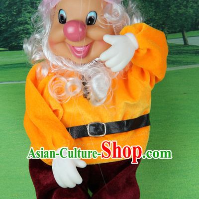 0.42 Meter High Chinese Handmade Dwarf Hand Marionette Puppet Hand Puppets