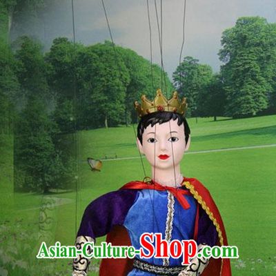 Top Traditional Chinese Ancient Handmade Handsome Prince Hand Marionette Puppet Hand Puppets
