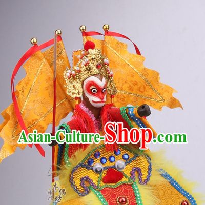 Top Traditional Chinese Ancient Handmade Sun Wukong Hand Marionette Puppet Hand Puppets