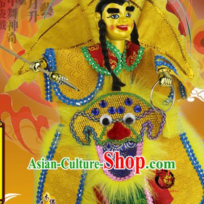 Taiwan Traditional Chinese Ancient Handmade Dianyin Prince Hand Marionette Puppet Hand Puppets