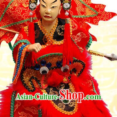 Traditional Chinese Handmade Ma Chao Superhero General Glove Puppet Hand Puppets