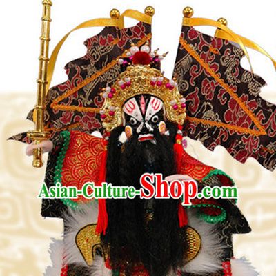 Traditional Chinese Handmade Superhero General Glove Puppet Hand Puppets