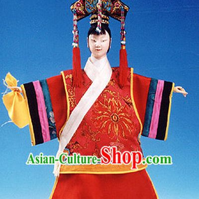Traditional Chinese Handmade Empress String Puppet Hand Puppets Hand Marionette Puppet