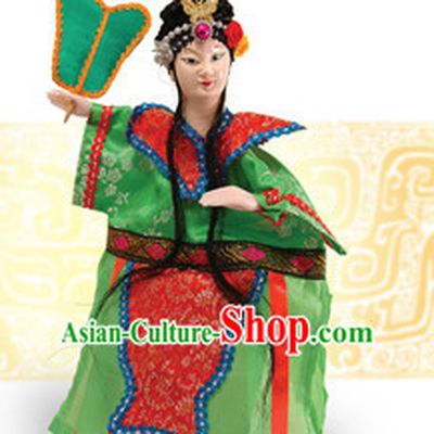 Traditional Chinese Handmade Iron Fan Princess Glove Puppet Hand Puppets