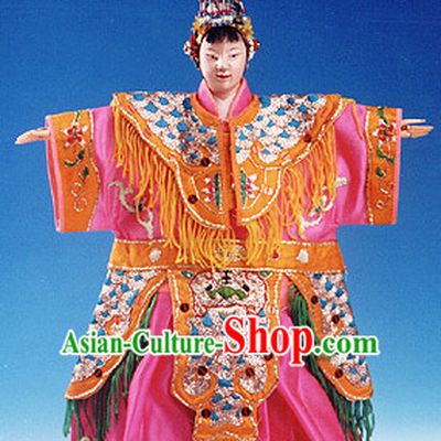 Traditional Chinese Handmade and Embroidered Empress Glove Puppet String Puppet Hand Puppets Hand Marionette Puppet Arts Collectibles