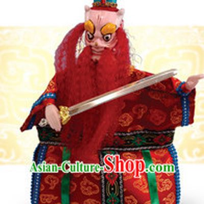 Traditional Chinese Handmade Dragon King of South Ocean Hand Puppets Hand Marionette Puppet
