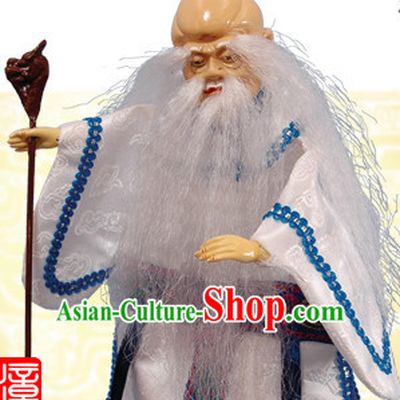Traditional Chinese Handmade God of Longevity Hand Puppets Hand Marionette Puppet