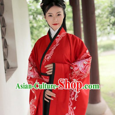Ancient Chinese Han Dynasty Princess Hanfu Garment Outfit Complete Set