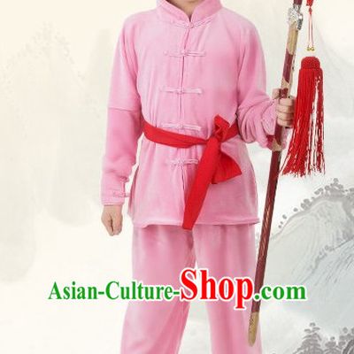 Chinese Traditional Kung Fu Costume for Kids Girls Boys