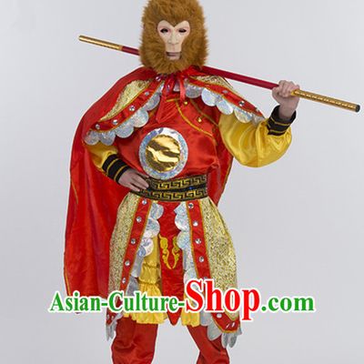Chinese Traditional Kung Fu Monkey Fist Costume Wing Chun Apparel Taiji Uniform for Adults Kids Girls Boys