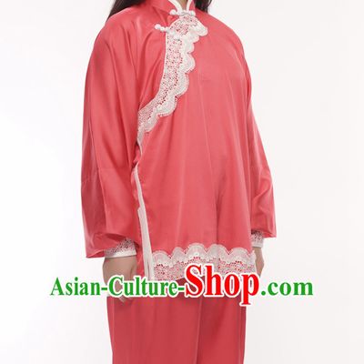 Chinese Traditional Kung Fu Practice and Competition Costume Wing Chun Apparel Taiji Tai Chi Uniform for Adults Children Women Girls