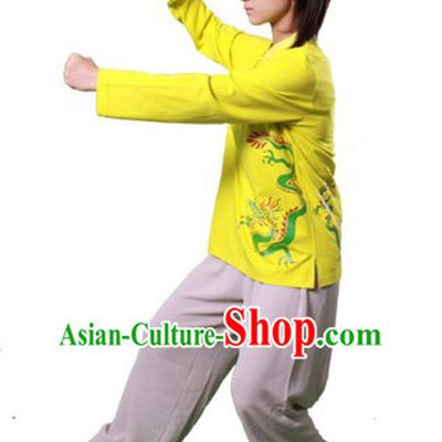 Chinese Traditional Kung Fu Practice and Competition Costume Wing Chun Apparel Taiji Tai Chi Uniform for Adults Children Women Girls