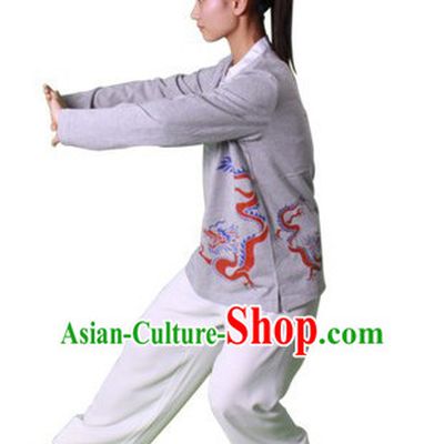 Chinese Traditional Kung Fu Practice and Competition Costume Wing Chun Apparel Taiji Tai Chi Uniform for Adults Children Women Girls