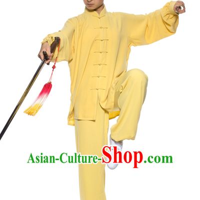 Chinese Traditional Kung Fu Martial Arts Practice and Competition Costume Wing Chun Apparel Taiji Tai Chi Uniform for Adults Children Men Women Boys Girls