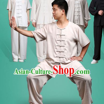 Chinese Asian Mandarin Kung Fu Martial Arts Practice and Competition Costume Wing Chun Apparel Taiji Tai Chi Uniform for Adults Children Men Women Boys Girls