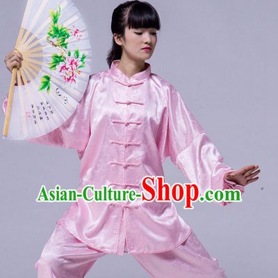 Chinese Asian Mandarin Kung Fu Martial Arts Practice and Competition Costume Wing Chun Apparel Taiji Tai Chi Uniform for Adults Children Men Women Boys Girls