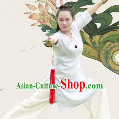 Top Wudang Tai Ji Master Taoist Uniform Taiji Tai Chi Uniforms for Adults Children Men Women Boys Girls
