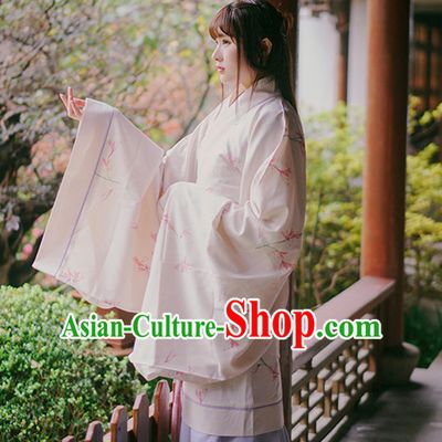 Ancient Chinese Han Dynasty Princess Clothes Top and Bottom Clothing Complete Set for Women or Girls