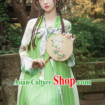 Ancient Chinese Tang Dynasty Princess Clothes Top and Bottom Clothing Complete Set for Women or Girls