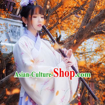 Ancient Chinese Ming Dynasty Princess Clothes Top and Bottom Clothing Complete Set for Women or Girls